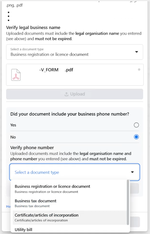 Verify Meta Business screenshot 14