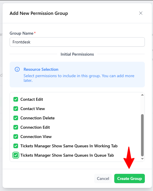 Permissions screenshot 2